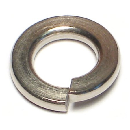 MIDWEST FASTENER Split Lock Washer, For Screw Size 3/8 in 18-8 Stainless Steel, Plain Finish, 15 PK 62608